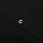 Boxy Fit Shirt w/ Hawaiian Collar - Black