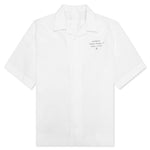 Boxy Fit Shirt w/ Hawaiian Collar - White