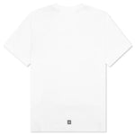Classic Fit College Embroidery T-Shirt - White/Black
