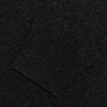 College Embroidery Crewneck Sweater - Black/Natural