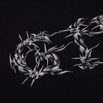 Logo Barbed Oversized Sweatshirt - Black
