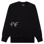 Logo Barbed Oversized Sweatshirt - Black