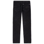 Straight Fit Denim Trousers - Flat Black