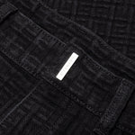 Straight Fit Denim Trousers - Flat Black