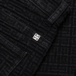 Straight Fit Denim Trousers - Flat Black