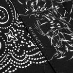 Zip/Snap S/S Printed Shirt - Black/White
