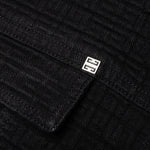 Zipped 4G Rivet Denim Jacket - Black