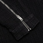 Zipped 4G Rivet Denim Jacket - Black