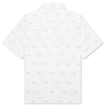 Zipped Boxy Fit Shirt - White