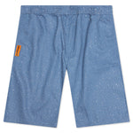 Glitter Baggy Denim Shorts - Light Indigo