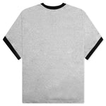 Glitter Ringer 7 Tee - Silver
