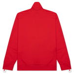 Star Zipped Track Jacket - Tango Red/White