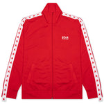 Star Zipped Track Jacket - Tango Red/White