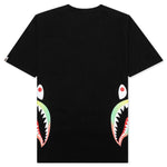 Gradation Side Shark Tee - Black