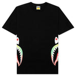 Gradation Side Shark Tee - Black