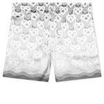 Gradient Heart Monogram Drawstring Shorts - Grey
