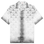 Gradient Heart Monogram S/S Cuban Collar Shirt - Grey