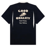 Hacking Short Sleeve Silk - Navy