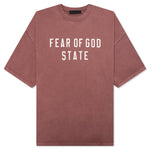 Heavy Crewneck Tee - Crimson