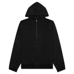 Heavy Fleece Fullzip Hoodie - Black
