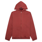 Heavy Fleece Fullzip Hoodie - Crimson
