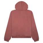 Heavy Fleece Hoodie - Crimson