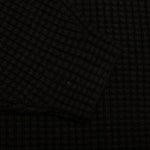 Heavy Waffle Cardigan - Black