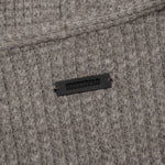 Heavy Waffle Cardigan - Heather Gray