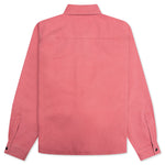 Heavy Washed Canvas Shirt - Berry