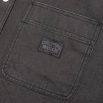 Heavy Washed Canvas Shirt - Black