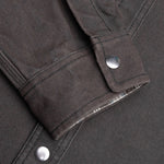 Heavy Washed Canvas Shirt - Black