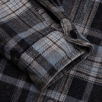 Heavy Washed Plaid Shirt - Blue