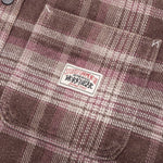 Heavy Washed Plaid Shirt - Brown
