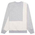 Colorblock Crewneck - Light Heather Grey