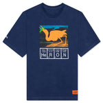 Cutout S/S Tee - Blue/Orange