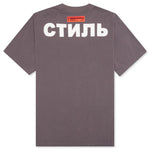 Flaming Skull S/S Tee - Grey/White