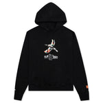 Heron Rainbow Hoodie - Black/White