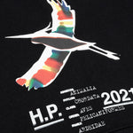 Heron Rainbow Hoodie - Black/White