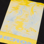Hoodie Herons Litho - Black/Yellow