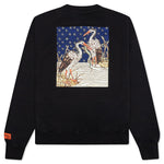 Medieval Heron Crewneck - Black/White