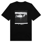 Misprinted Heron S/S Tee - Black/Black