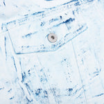 Overdyed Spray Regular Jacket - Blue