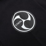 S/S Tee Reg Flaming Skull - Black/White