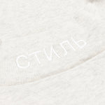 S/S Turtleneck Pocket CTNMB - Grey Melange/White