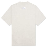 S/S Turtleneck Pocket CTNMB - Grey Melange/White