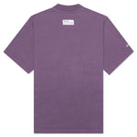 S/S Turtleneck Pocket CTNMB - Purple/White