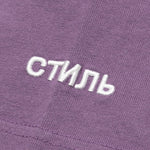 S/S Turtleneck Pocket CTNMB - Purple/White