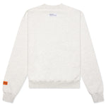 Split Herons Crewneck - Grey Melange/Orange