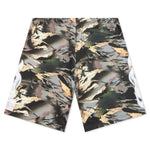 Sweatshorts Camo Flaming - Camouflage Green