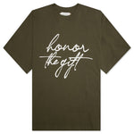 HTG Script S/S Tee - Olive